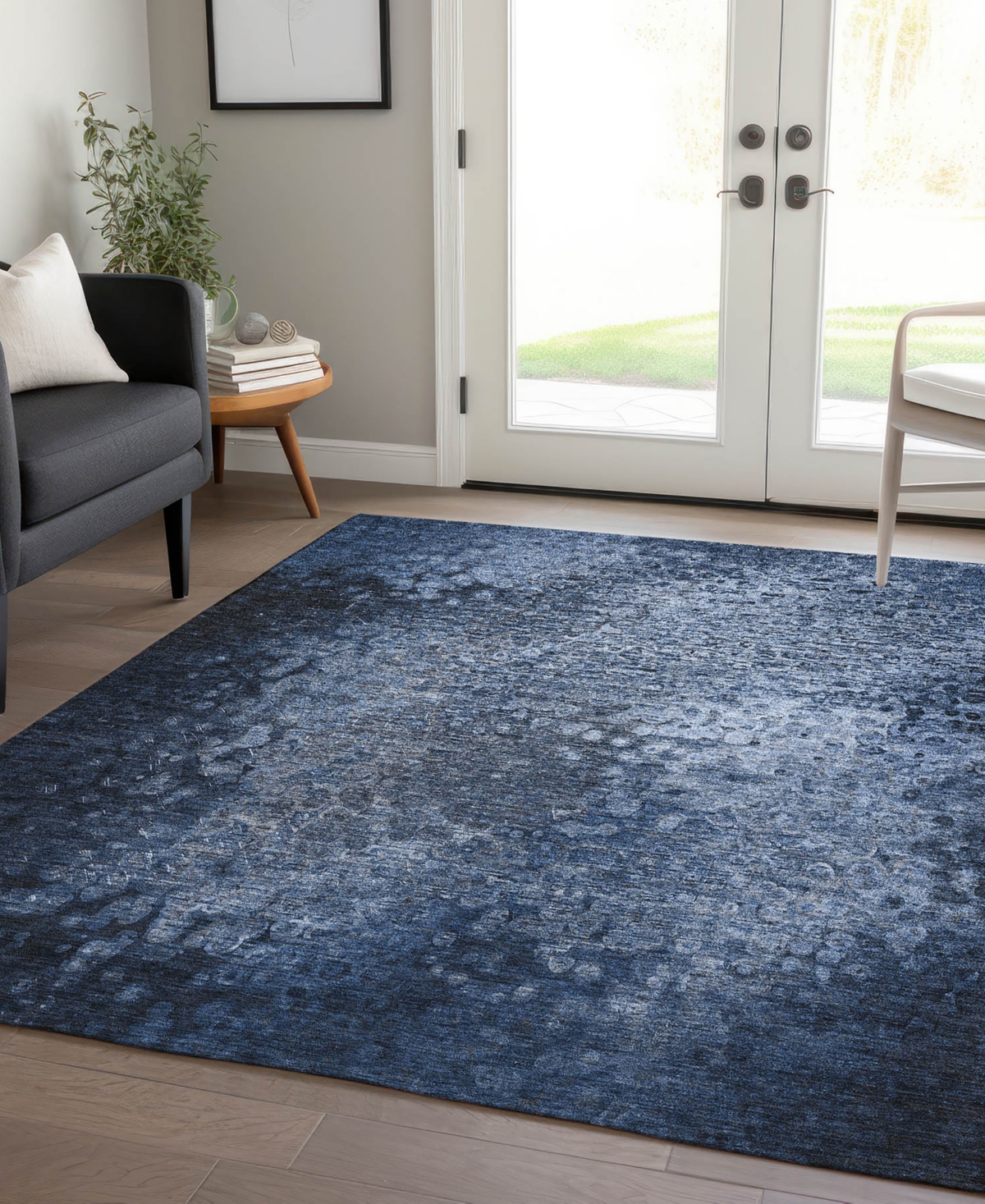 Addison Chantille Machine Washable Acn565 5'x7'6 Area Rug In Blue