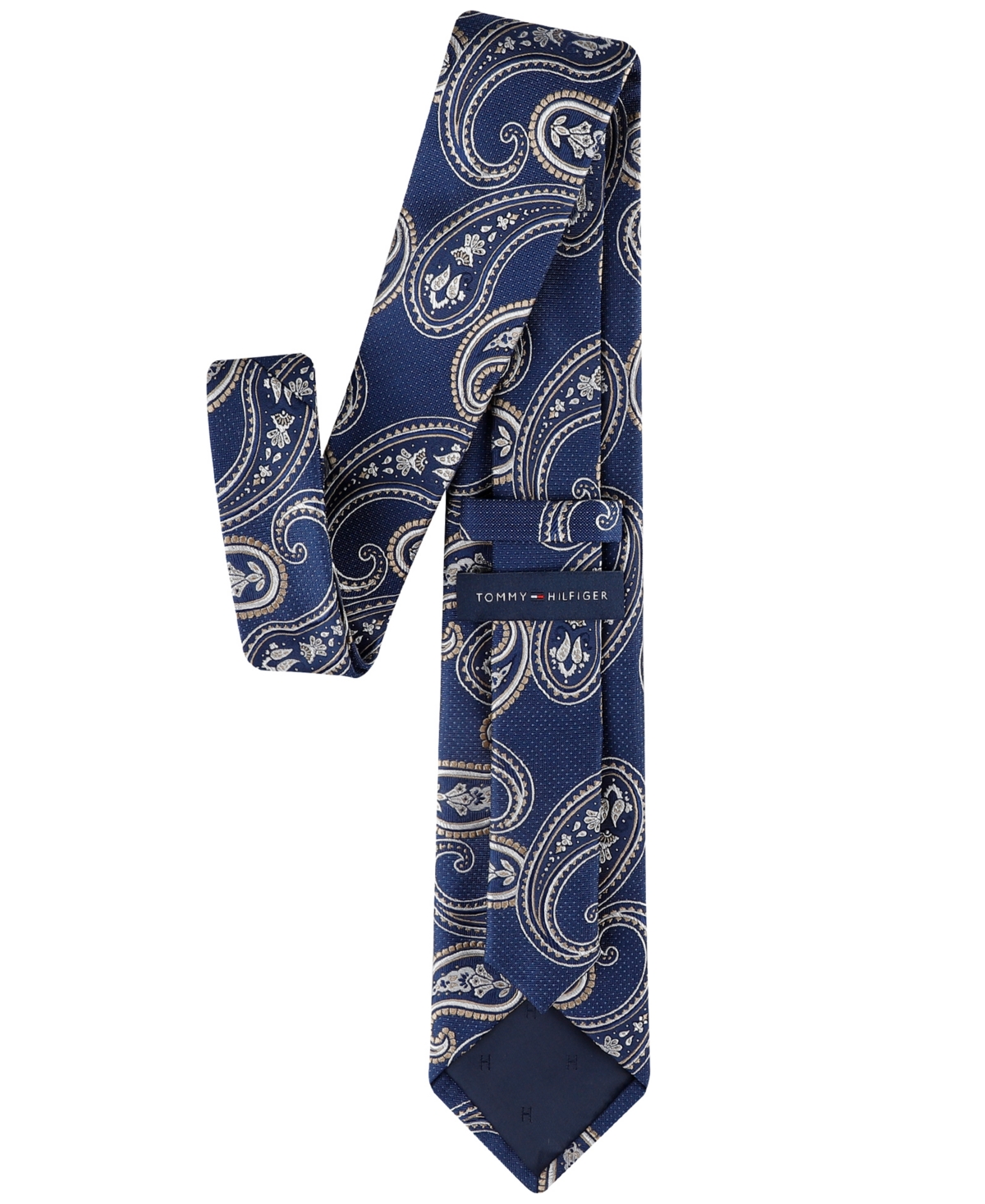Tommy Hilfiger Men's Paisley Tie -taupe