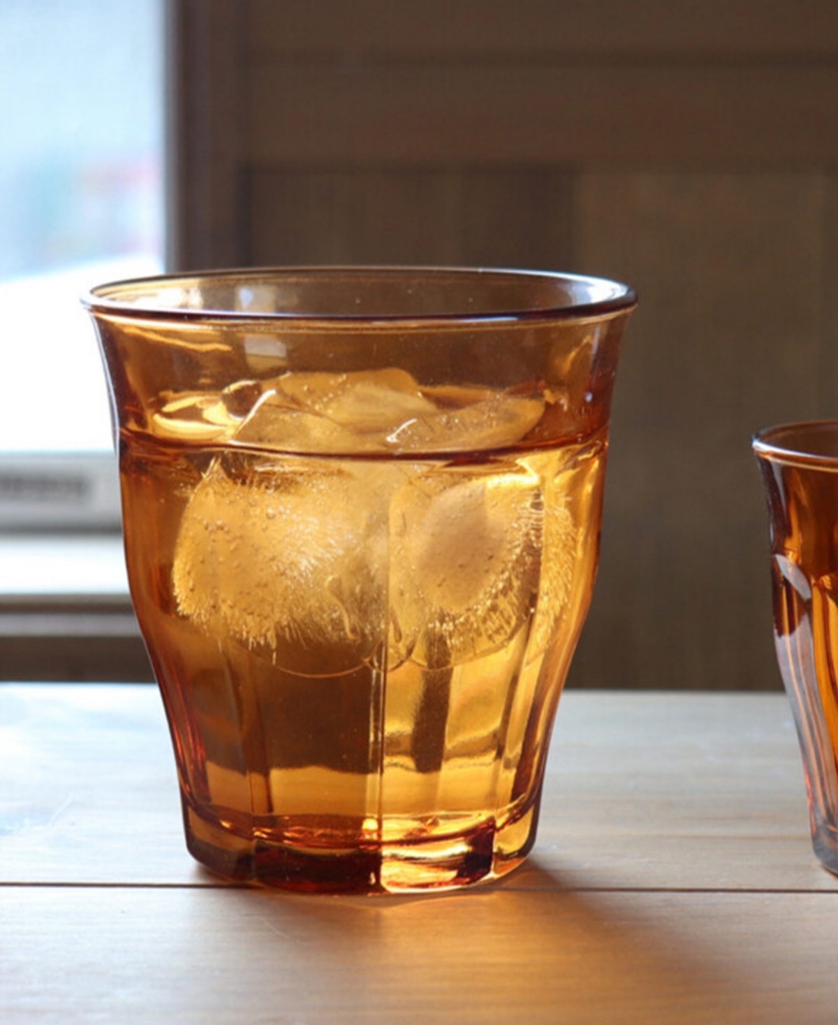 Duralex Set Of 6 Picardie Tumblers In Tangerine