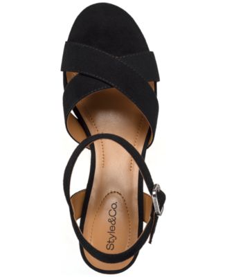 Women's Amariss Crisscross Block Heel Dress Sandals, Created for Macy's