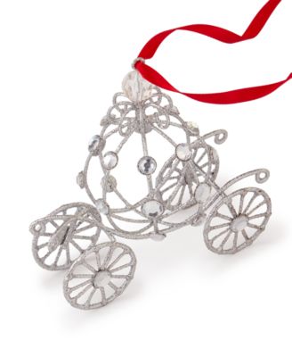 Jeweled Classics Glittered Pumpkin Carriage Ornament, Exclusively at Macy's