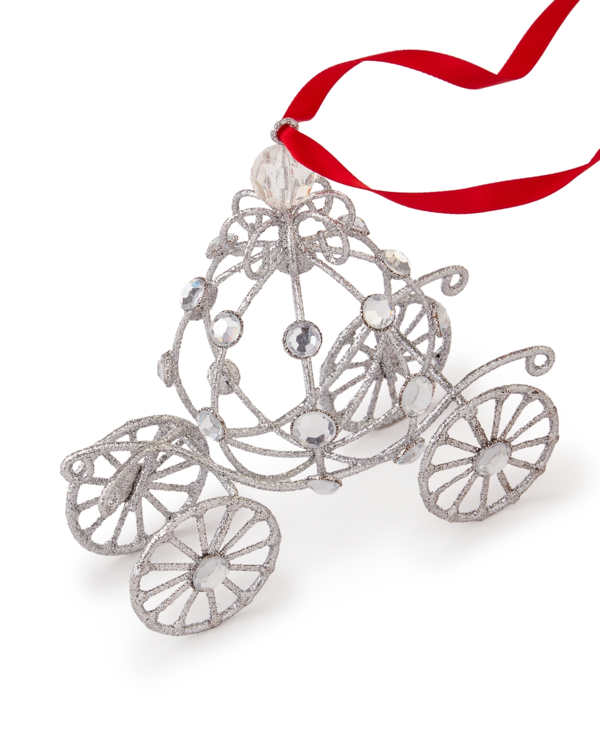 Holiday Lane Jeweled Elegance Glittered Pumpkin Carriage Ornament, Exclusively At Macy's In No Color