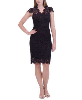 Eliza J - Women's Lace Cap-Sleeve Sheath Dress