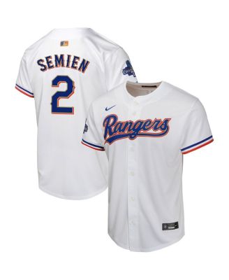 Nike Big Boys and Girls Marcus Semien White Texas Rangers 2024 Gold ...