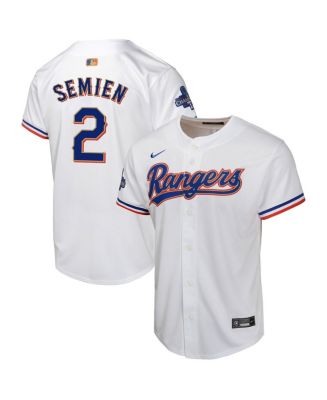 Nike Big Boys and Girls Marcus Semien White Texas Rangers 2024 Gold ...