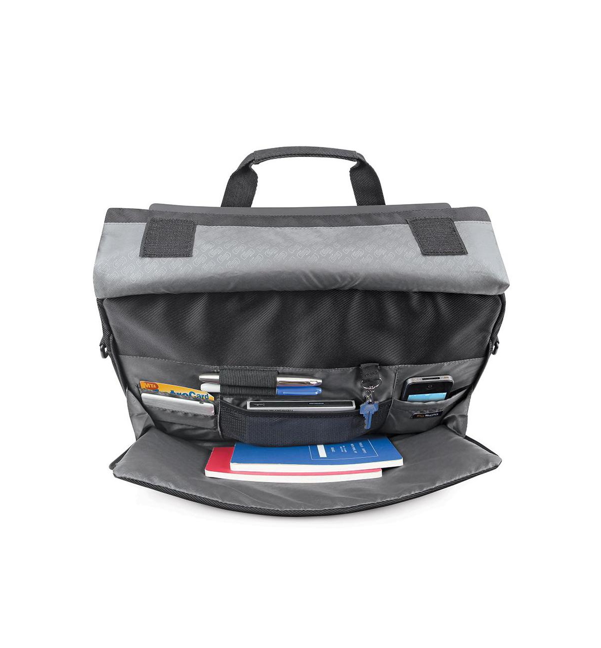 Solo New York Chrysler Briefcase In Black