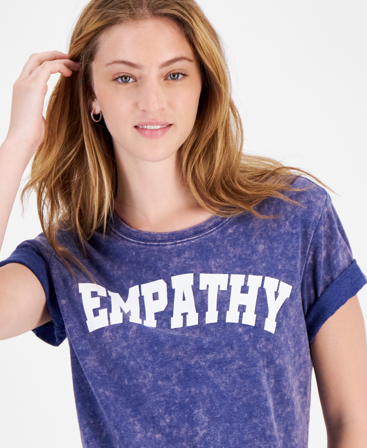 Rebellious One Juniors' Empathy Graphic T-Shirt