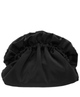 Satin Gathered Crossbody Pouch Bag