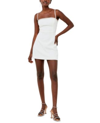 French Connection Women's Embellished Square-Neck Mini Dress - Macy's