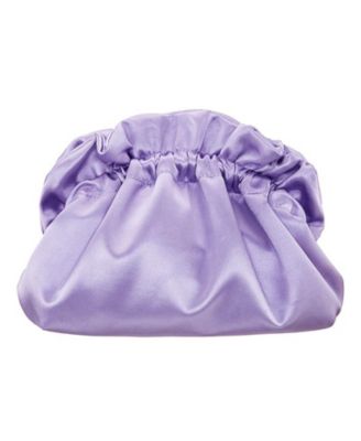 Satin Gathered Crossbody Pouch Bag