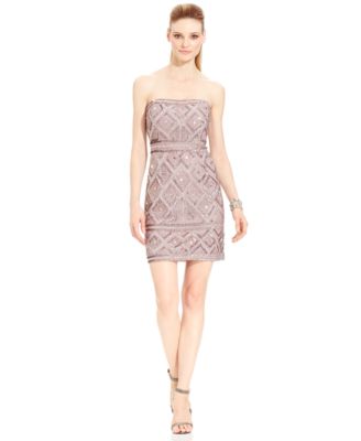 adrianna papell strapless dress