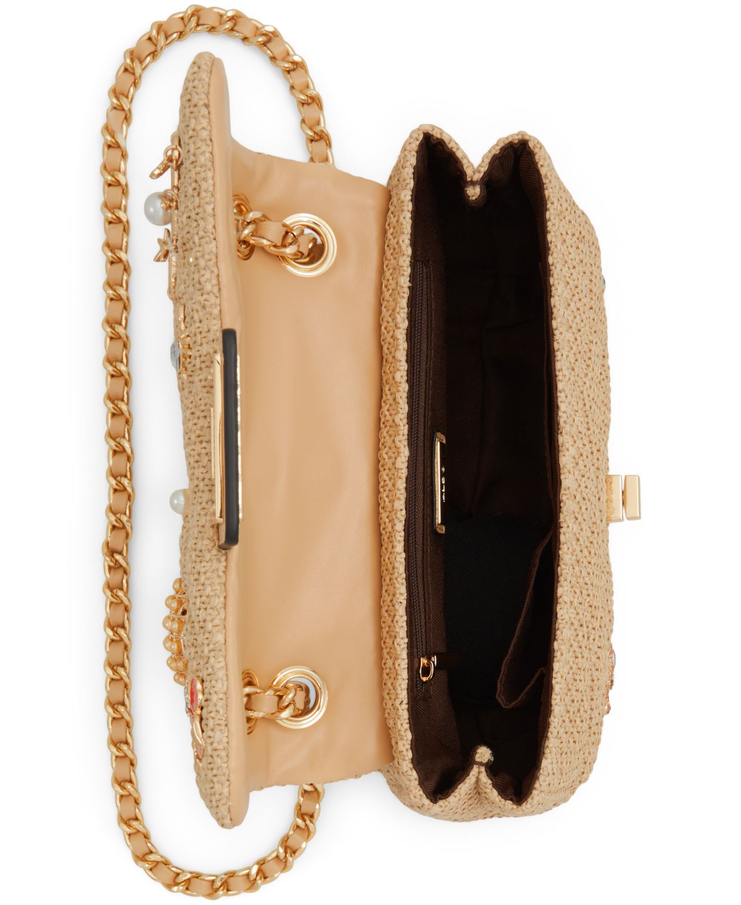 Женская сумка ALDO Paradisaax Textile Small Crossbody, цвет: Натуральный — фото 2