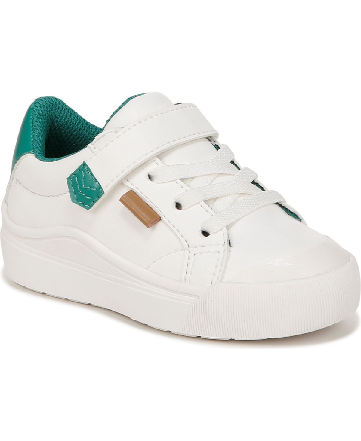 Shop Dr. Scholl's Time Off Toddler Sneakers In White Green