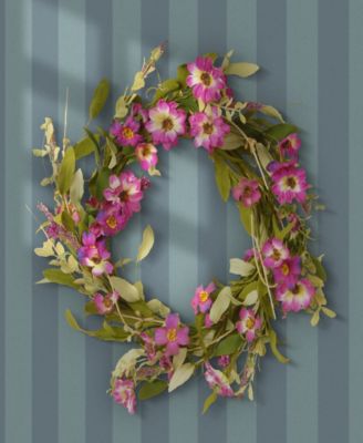 20 Garden Accents Purple Daisy Wreath