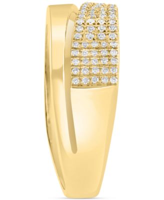 EFFY&reg; Diamond Pav&eacute; Cutout Statement Ring (1/4 ct. t.w.) in 14k Gold