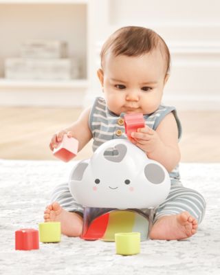 Silver-Tone Lining Cloud Feelings Shape Sorter Baby Toy