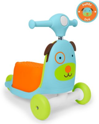 Skip Hop Zoo 3-in-1 Ride-On Dog Toy Scooter