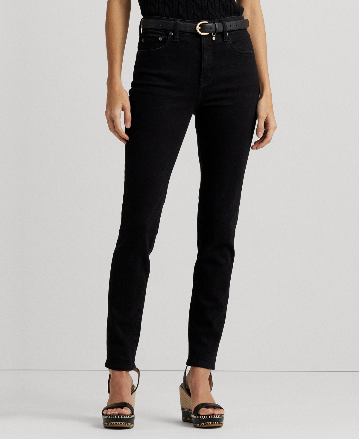 Women's High-Rise Skinny Ankle Jeans - Black