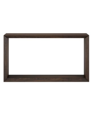 Osmond 55" Wide Rectangular Console Table in Alder Brown