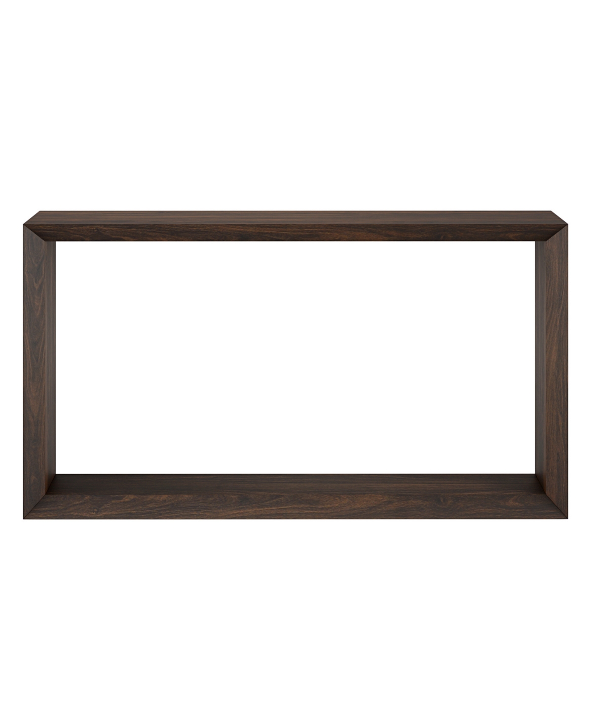 Hudson & Canal Osmond 55" Wide Rectangular Console Table In Alder Brown In Alder Brown