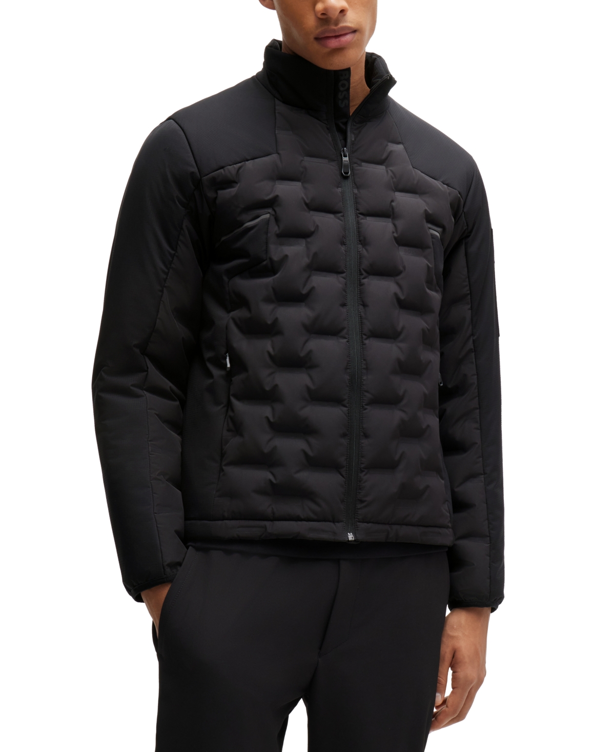 Boss by Hugo Boss Men's Water-Repellent Down Jacket - Black