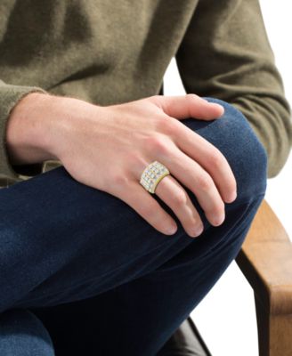 Men's Diamond Multirow Statement Ring (2 ct. t.w.) in 10k Gold