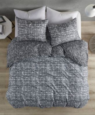 Maca Reversible 3-Pc. Duvet Cover Set, Full/Queen