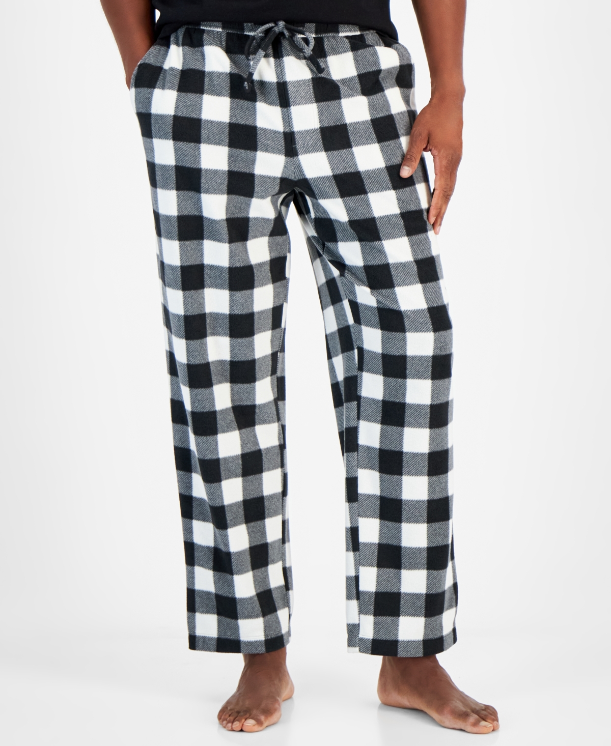 Men's Fleece Pajama Pants, Created for Macy's - Blue