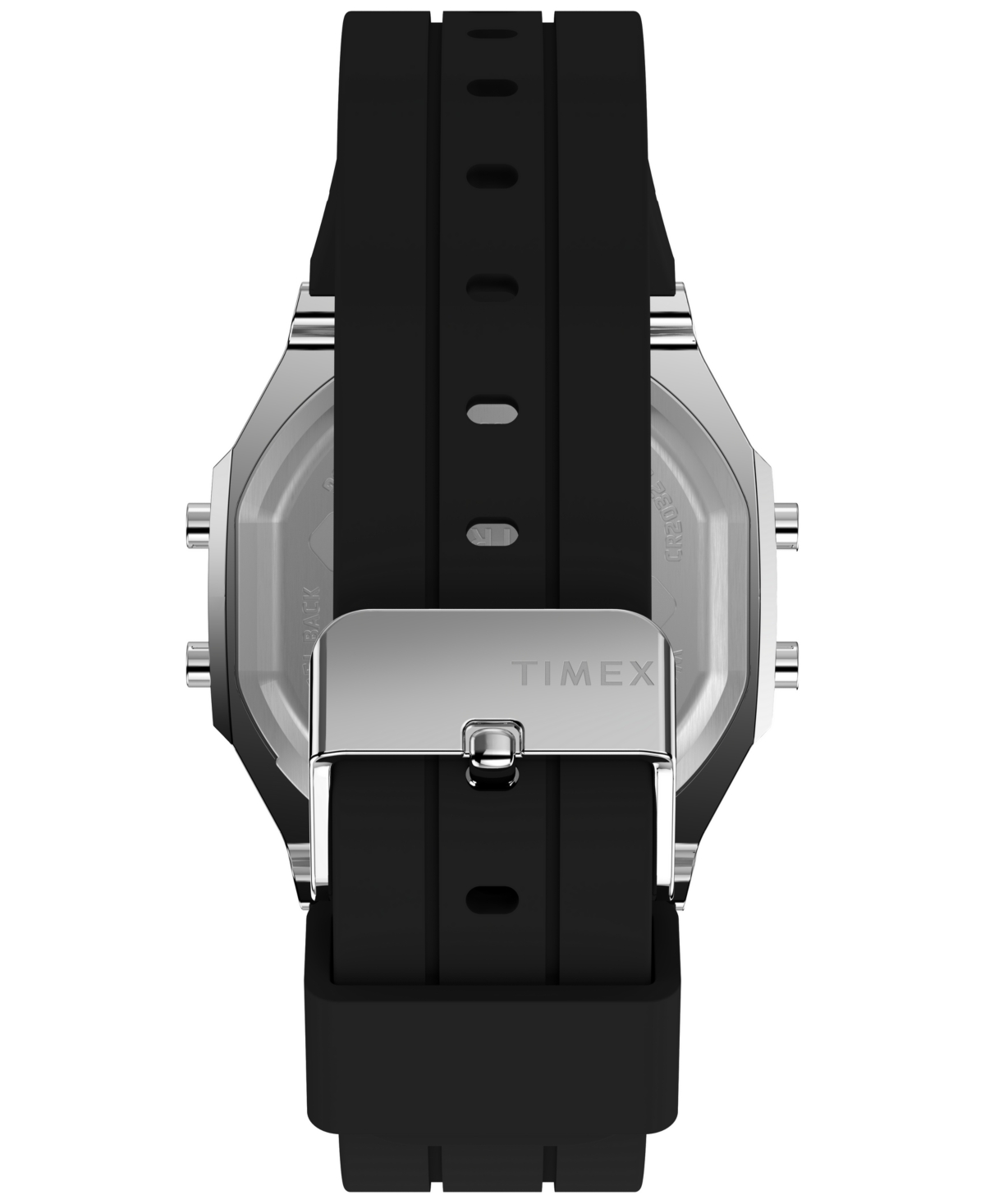 Shop Timex Unisex Activity Tracker Digital Black Silicone Strap 40mm Octagonal Watch