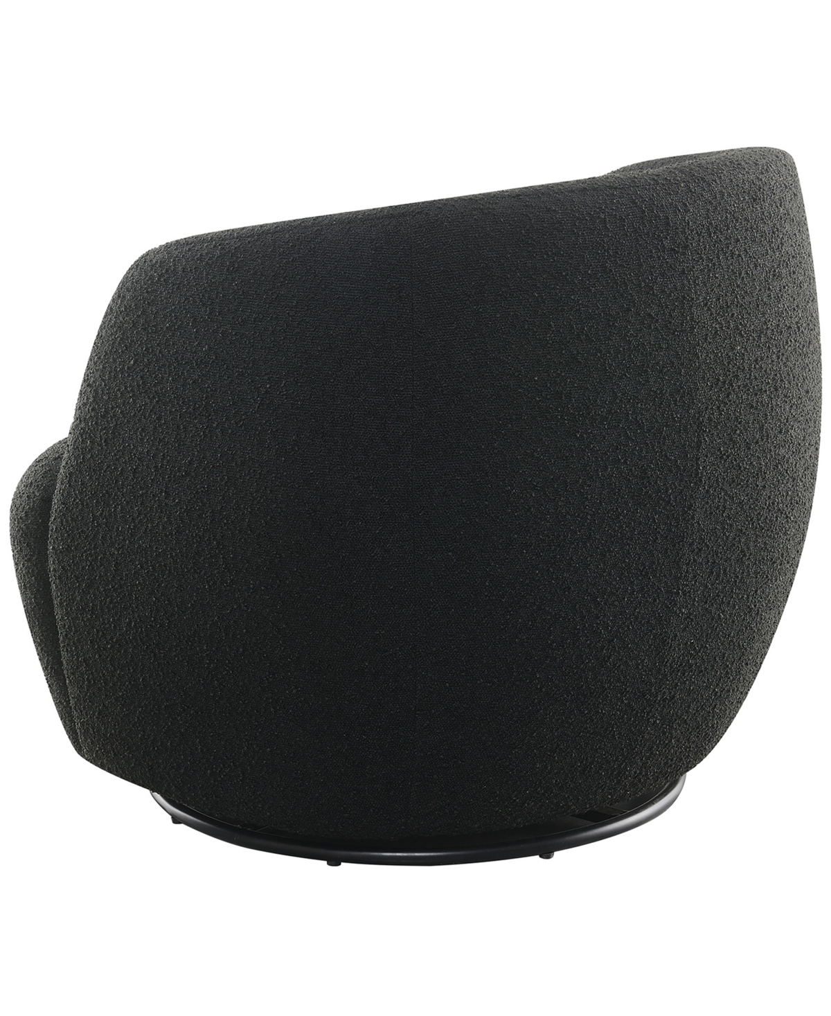 ABBYSON LIVING SERENA 30" CONTEMPORARY BOUCLE SWIVEL CHAIR 
