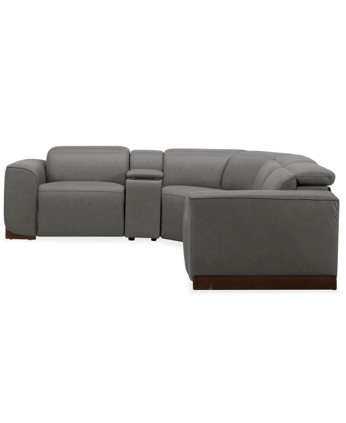 Lovro 5-Pc. Leather Sectional with 2 Power Motion Chairs & 1 Console, Created for Macy's
