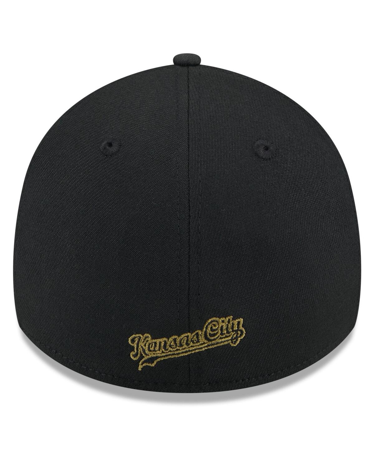 New Era Men's Black Kansas City Royals 2024 Armed Forces Day 39thirty Flex Hat In Black