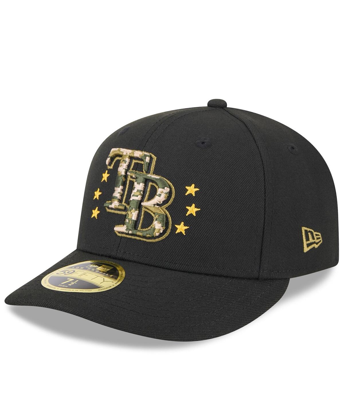 New Era Men'sTampa Bay Rays 2024 Armed Forces Day Low Profile 59FIFTY Fitted Hat - Black