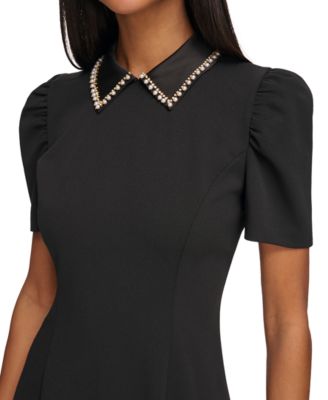 Women's Embellished-Collar Mini Dress