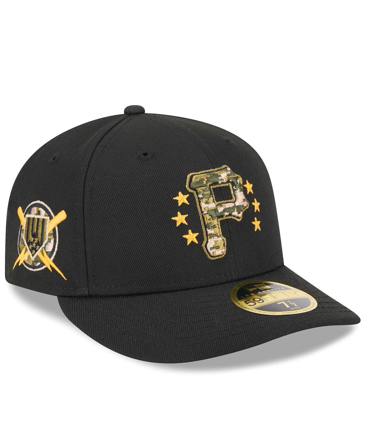 Shop New Era Men's Black Pittsburgh Pirates 2024 Armed Forces Day Low Profile 59fifty Fitted Hat