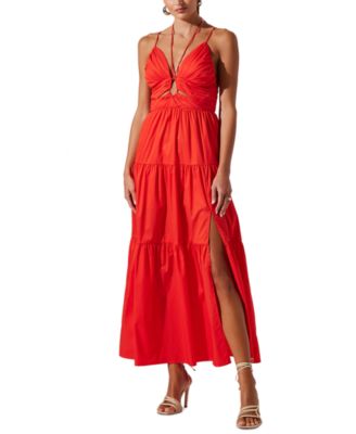 ASTR the Label - Women's Minka Strappy Sleeveless Cutout Dress