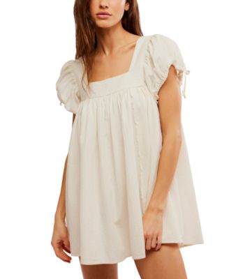 Free People - Women's Summer Camp Cotton Puff-Sleeve Tunic
