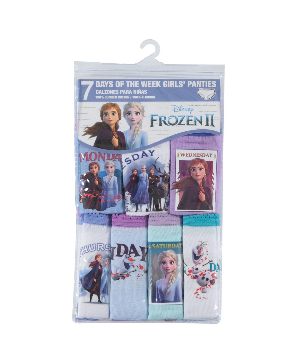 Frozen Days Of The Week 7pk Big Girls Underwear In Assorted