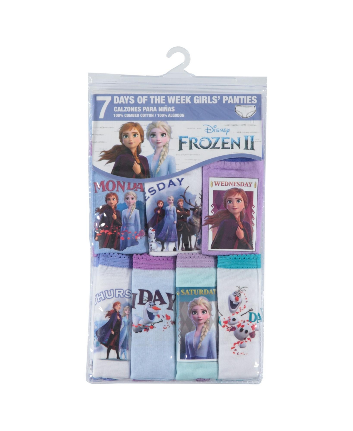 Shop Frozen "days Of The Week" 7pack Big Girls Underwear In Assorted