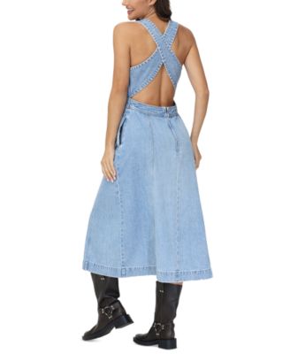 Frye Women's Chambray Cross-Back Midi Dress - Macy's