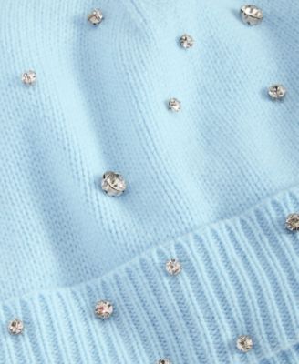 Cashmere Embellished Cuffed Beanie