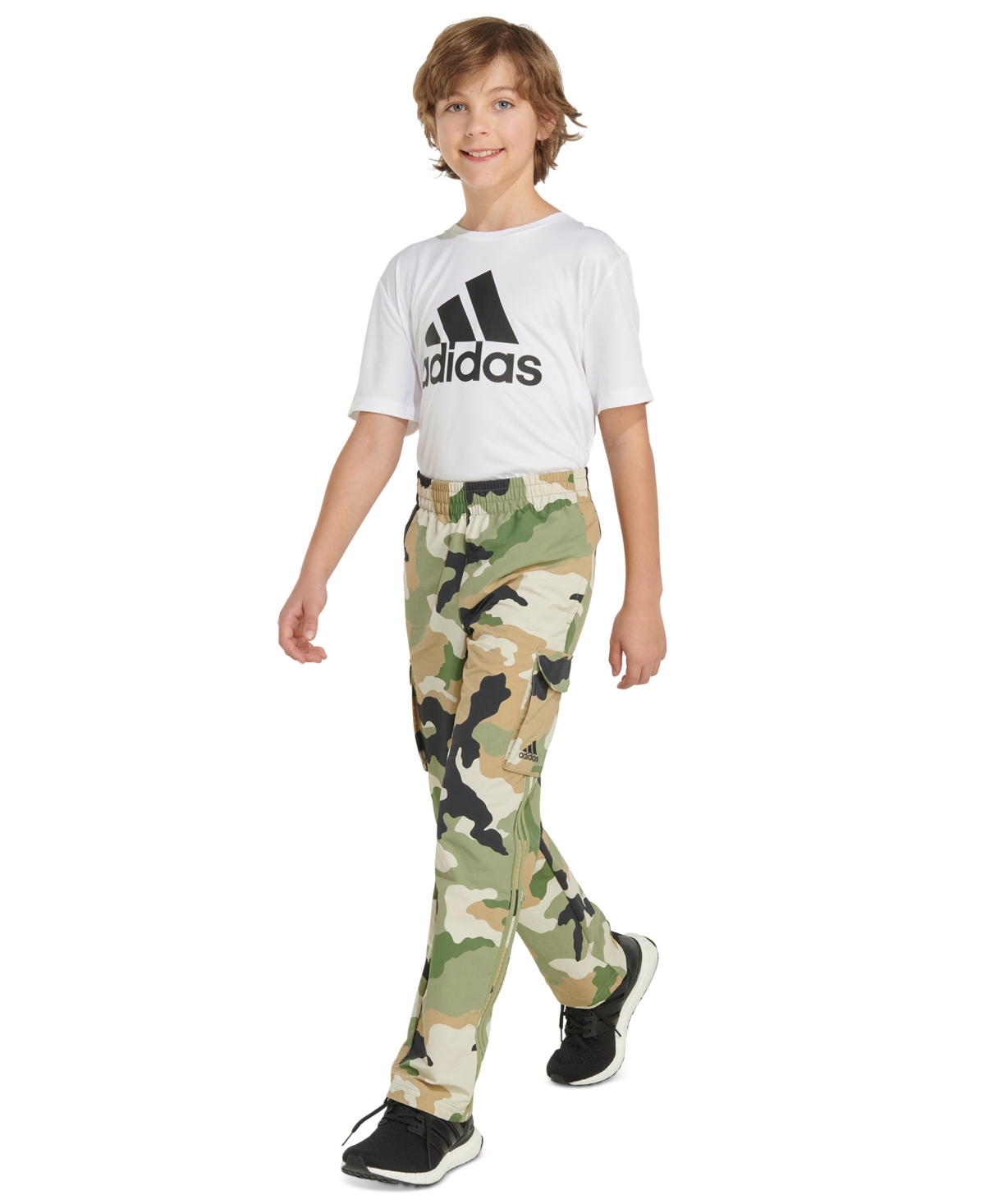 adidas Big Boys Camo Cargo Pants