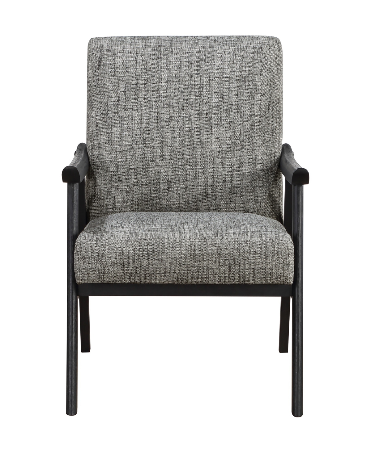 Osp Home Furnishings Office Star Weldon Armchair In Graphite Fabric With Black Finished Frame In Graphite