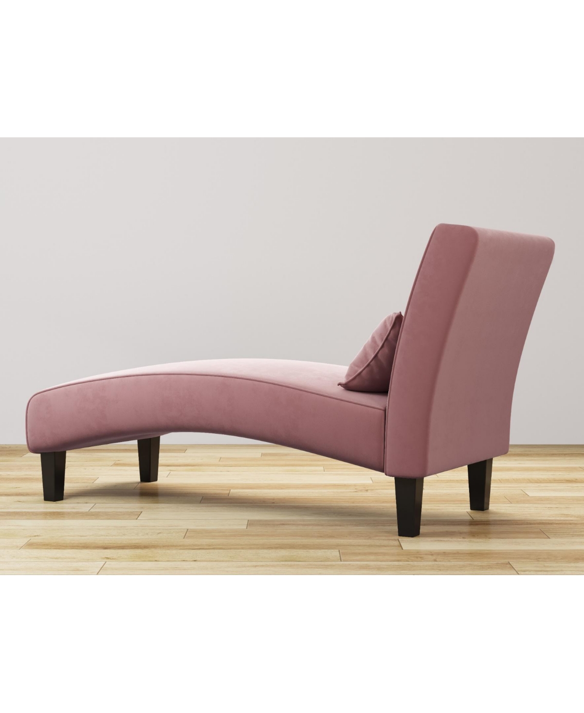 Shop Gold Sparrow Newport Channel Tufted Chaise Lounge In Morganite