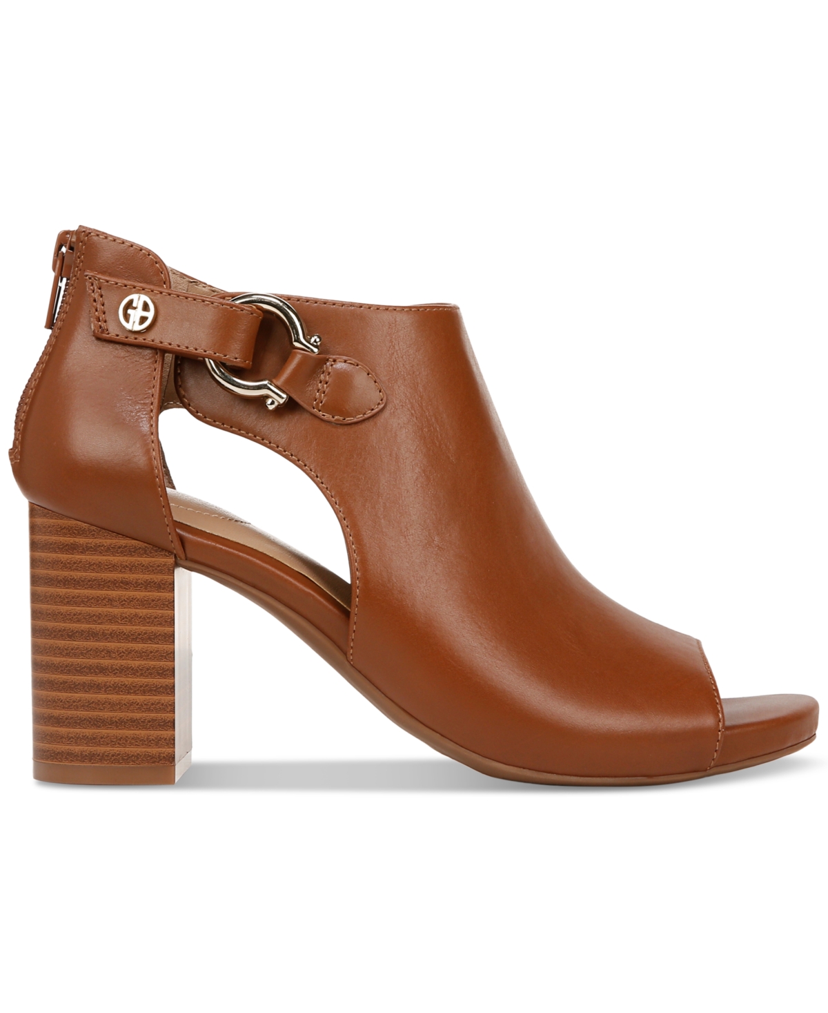 Giani Bernini Women's Ariianna Memory Foam Peep Toe Block Heel Shooties, Created for Macy's