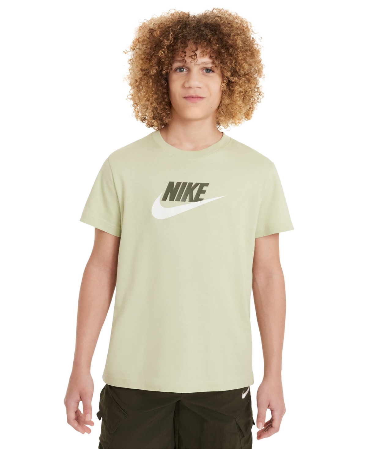Nike Kids' Girls Sportswear Logo Graphic T-shirt In Green