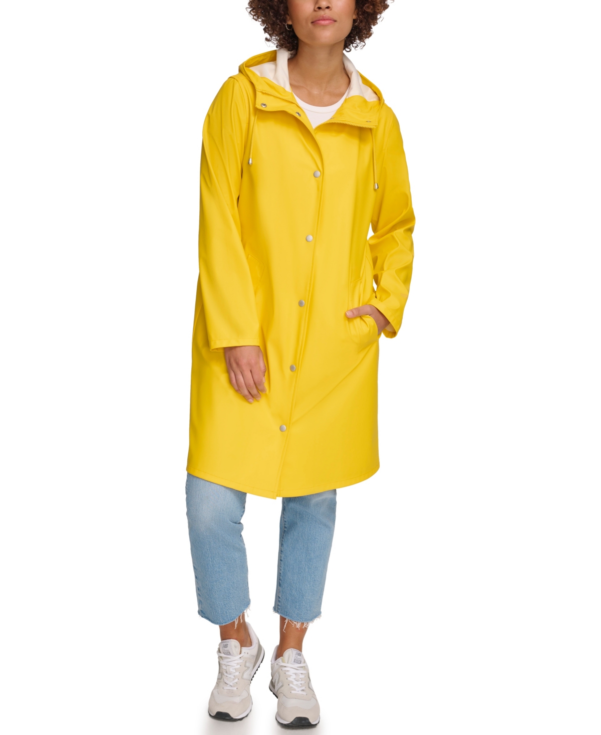 LEVI'S WOMEN'S LONG HOODED RAIN COAT 