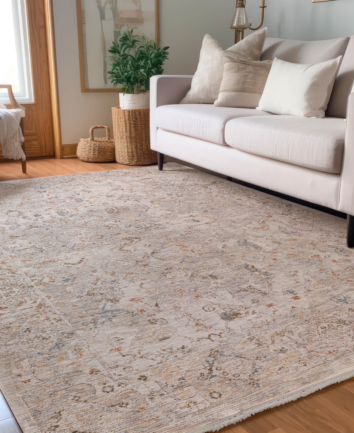 Dalyn Vienna Vi3 7'10x10' Area Rug In Ivory