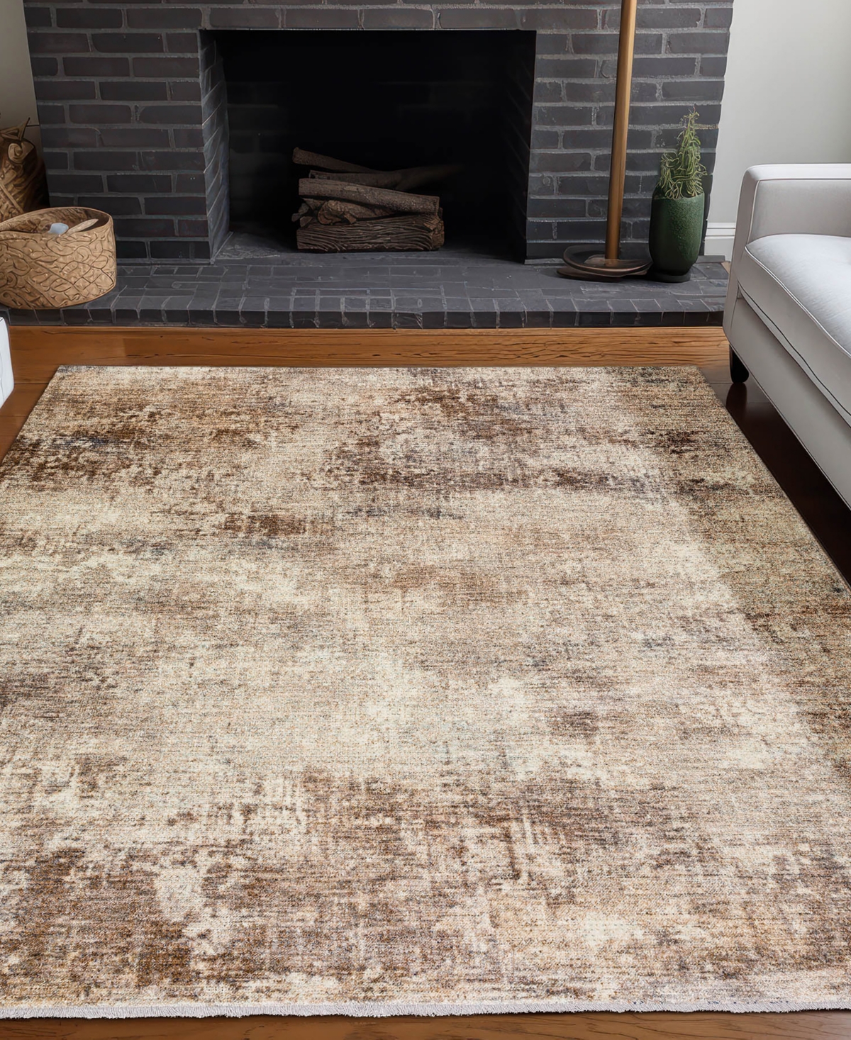 Shop Dalyn Neola Na8 3'x5' Area Rug In Taupe