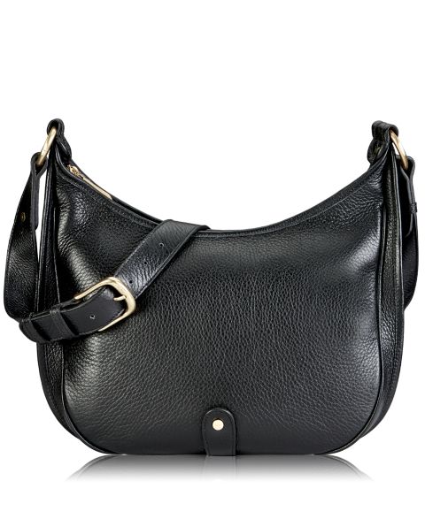 Женская сумка GiGi New York Lauren Saddle, цвет: Чёрный